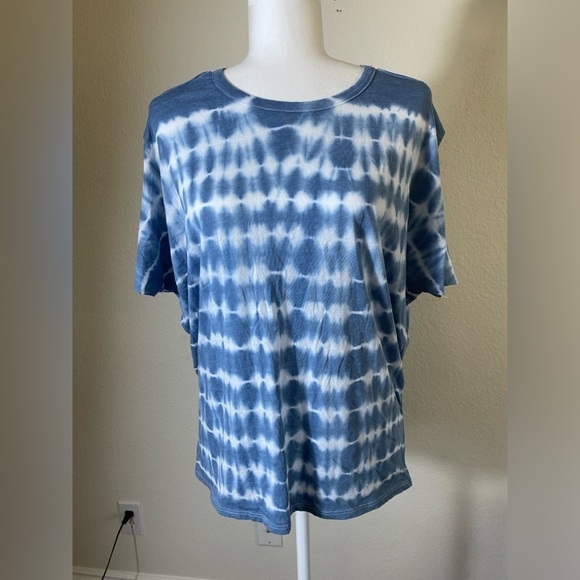 Chaser Tie Dye Open-shoulder Blouse sz M - Picture 2 of 5